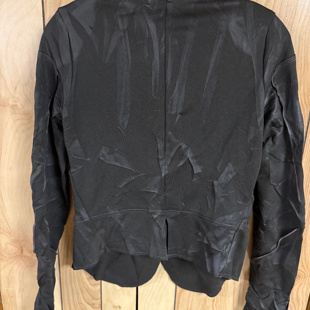 Marithe + Francois Girbaud Black/ Gray light weight blazer Size 6